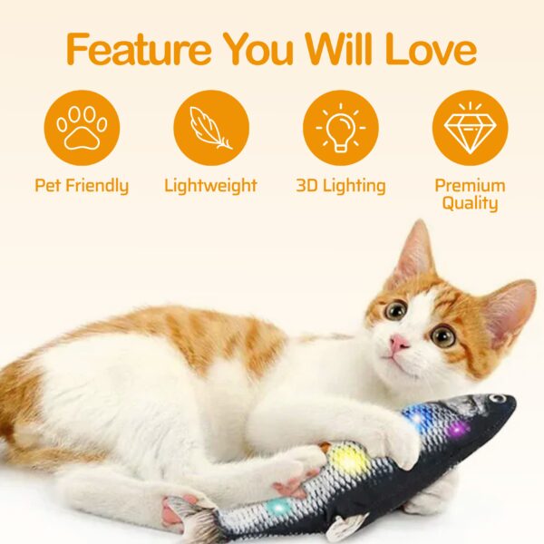 Rechargeable Fish Toy Interactive Electric Fish - Image 5