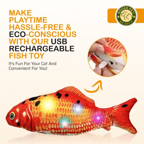 Rechargeable Fish Toy Interactive Electric Fish - Image 8