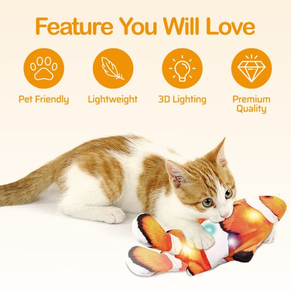 Rechargeable Fish Toy Interactive Electric Fish - Image 3