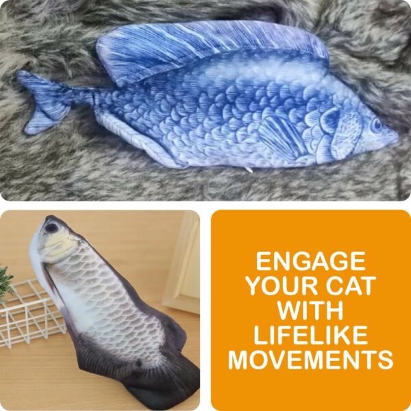 Rechargeable Fish Toy Interactive Electric Fish - Image 4