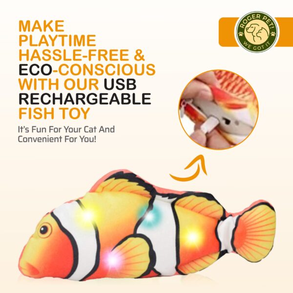 Rechargeable Fish Toy Interactive Electric Fish - Image 7