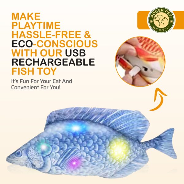 Rechargeable Fish Toy Interactive Electric Fish - Image 8