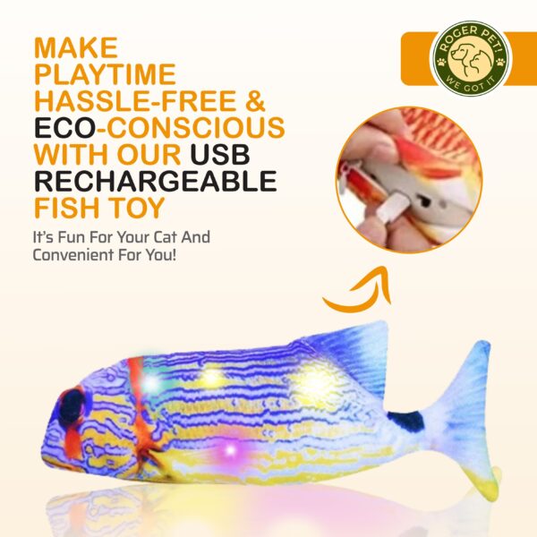 Rechargeable Fish Toy Interactive Electric Fish - Image 8