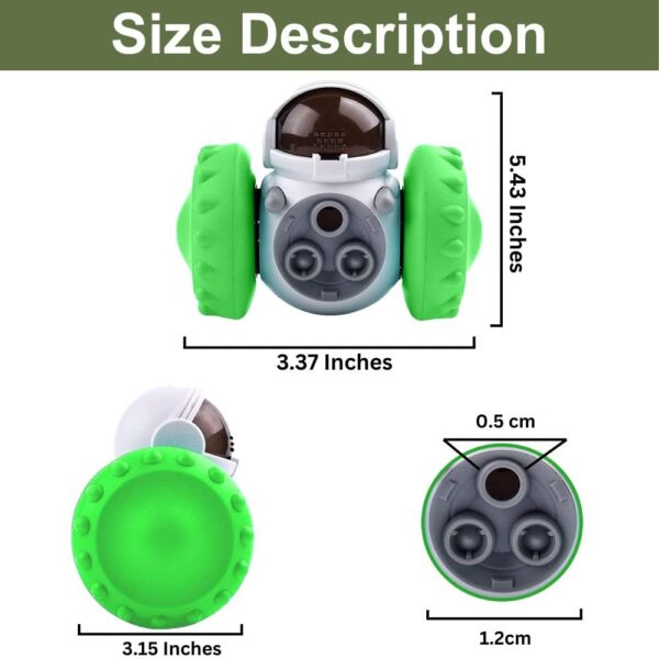 Slow Feeding treat dispenser Toy Green - Image 2