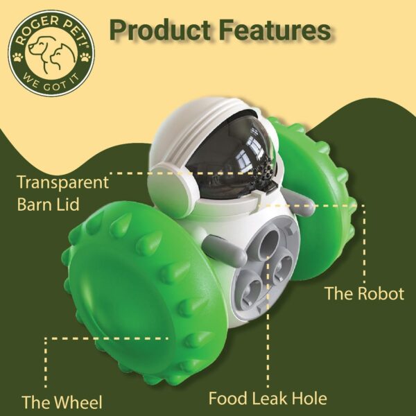 Slow Feeding treat dispenser Toy Green - Image 3