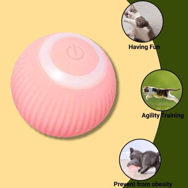 Cat Ball Interactive Smart Toy Pink - Image 6