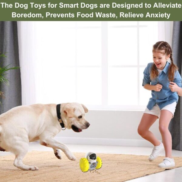 Cat food dispenser treat toy Yellow - Image 8